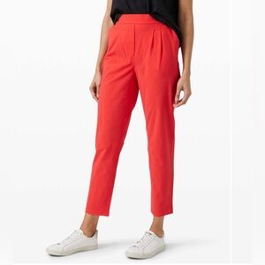 Lululemon Your True Trouser High Rise Pant. Size 10
Carnation Red. EUC